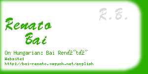 renato bai business card